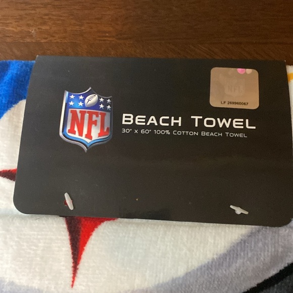 NFL Pittsburgh Steelers  30’ x 60’ 100% Cotton Fiber Reactive Beach Towel NWT - Picture 3 of 3